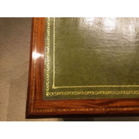 Edwardianischer antiker Mahagoni Schreibtisch englisch ca 1900