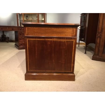 Edwardianischer antiker Mahagoni Schreibtisch englisch ca 1900