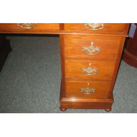 Viktorianischer Mahagoni Schreibtisch original antik ca 1890