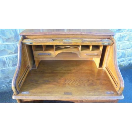 Antiker Eichen Schreibtisch Sekretär englisch ca 1900