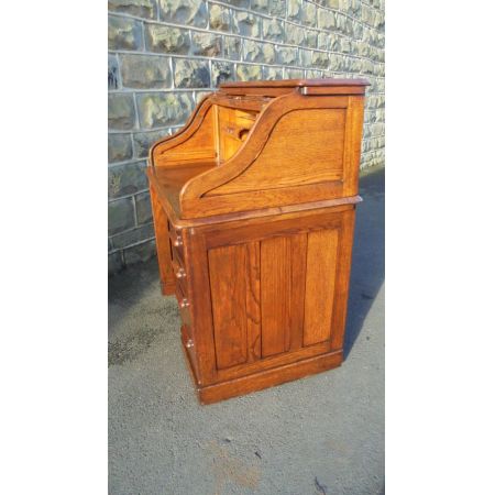 Antiker Eichen Schreibtisch Sekretär englisch ca 1900