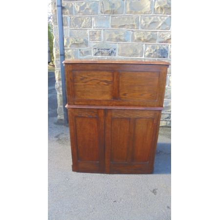 Antiker Eichen Schreibtisch Sekretär englisch ca 1900