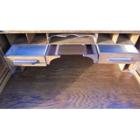 Antiker Eichen Schreibtisch Sekretär englisch ca 1900