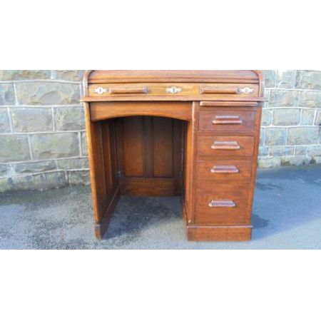 Antiker Eichen Schreibtisch Sekretär englisch ca 1900
