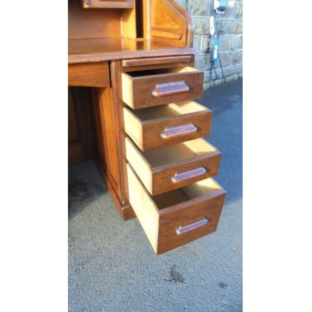 Antiker Eichen Schreibtisch Sekretär englisch ca 1900