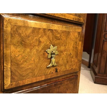 Antiker Nussbaum Schreibtisch original britisch ca 1900