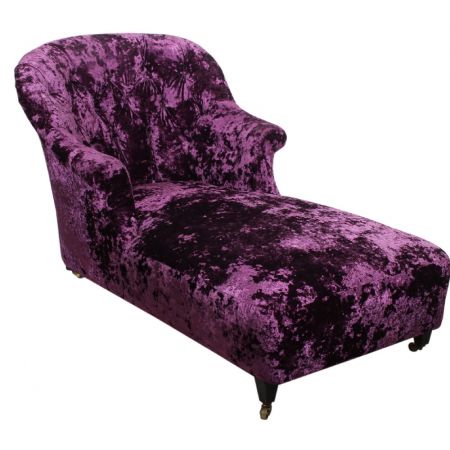 Viktorianische Samt Chaise Longue original antik ca 1880