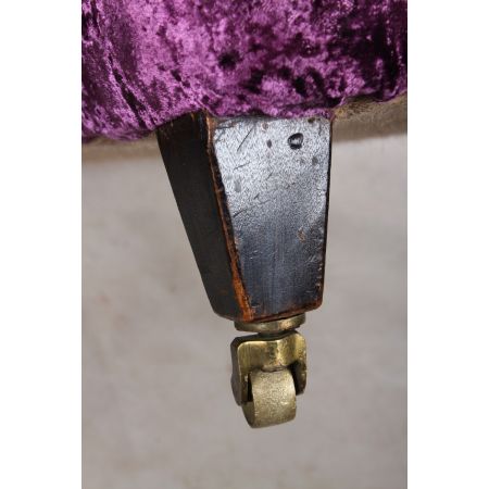 Viktorianische Samt Chaise Longue original antik ca 1880