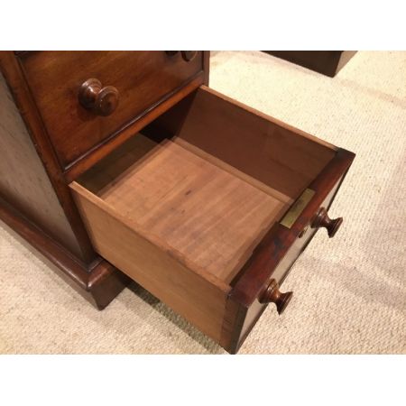 Viktorianischer antiker Mahagoni Schreibtisch englisch ca 1880