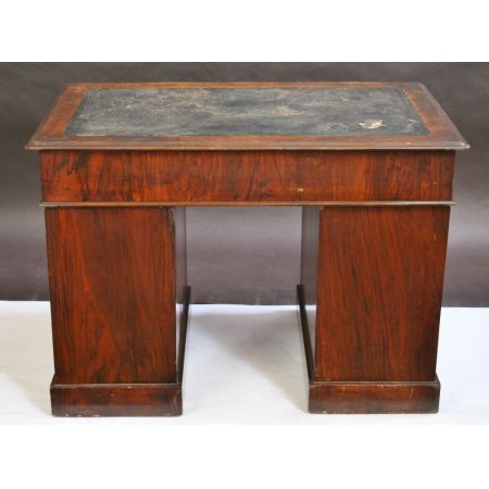 Viktorianischer antiker Nussbaum Schreibtisch englisch ca 1850