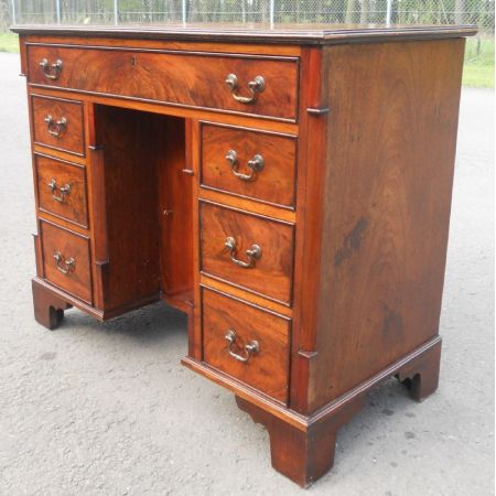 Georgianischer Mahagoni Schreibtisch original antik ca 1920