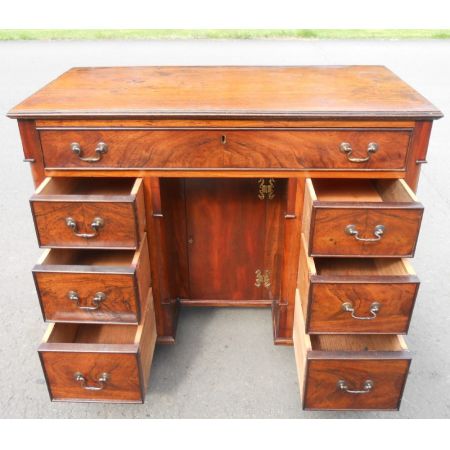 Georgianischer Mahagoni Schreibtisch original antik ca 1920