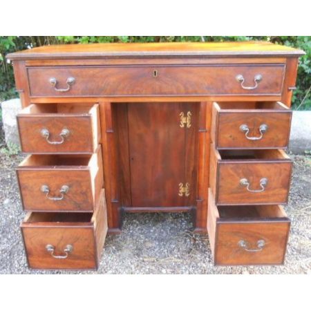 Georgianischer Mahagoni Schreibtisch original antik ca 1920