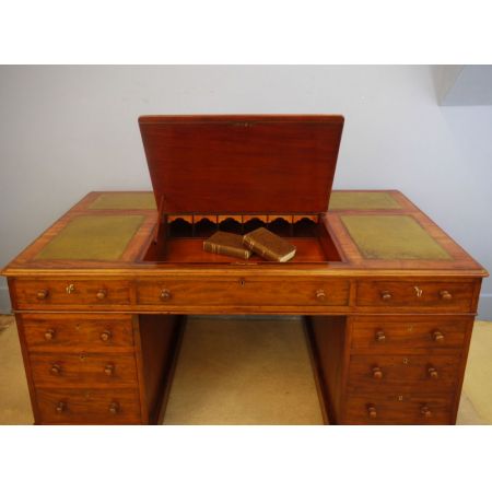 Britischer Mahagoni Schreibtisch original antik ca 1850