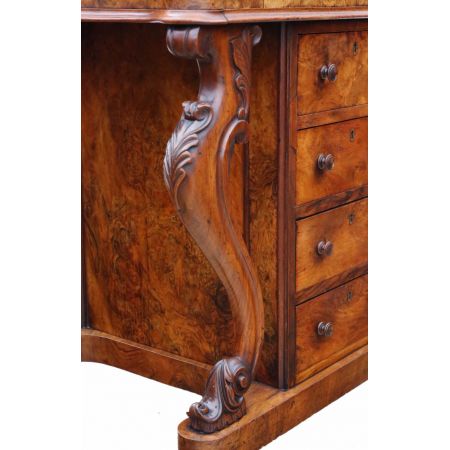 Viktorianischer Davenport Schreibtisch Nussbaum antik englisch ca 1870