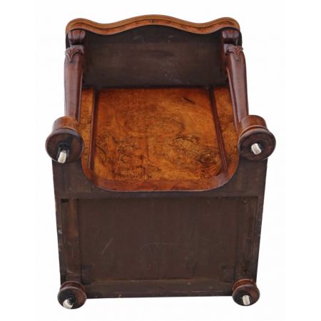 Viktorianischer Davenport Schreibtisch Nussbaum antik englisch ca 1870