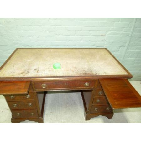 Antiker Mahagoni Schreibtisch original britisch ca 1880