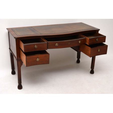 Antiker viktorianischer Mahagoni Schreibtisch englisch ca 1890