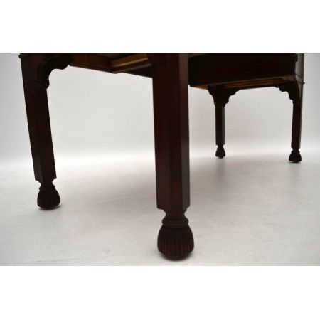 Antiker viktorianischer Mahagoni Schreibtisch englisch ca 1890