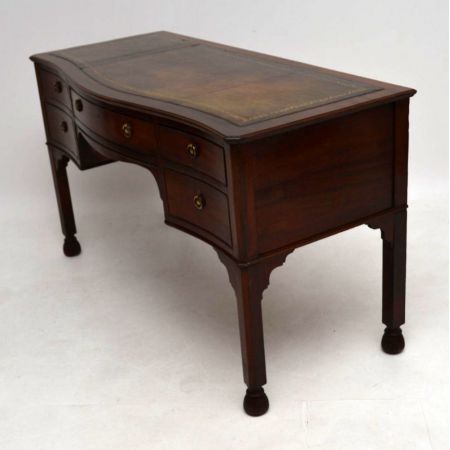 Antiker viktorianischer Mahagoni Schreibtisch englisch ca 1890