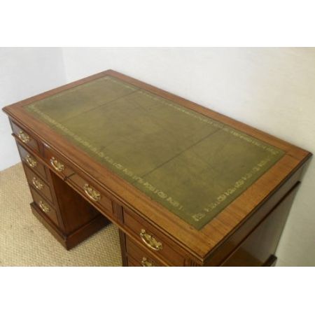 Viktorianischer Mahagoni Schreibtisch antik britisch Maple & Co ca 1890