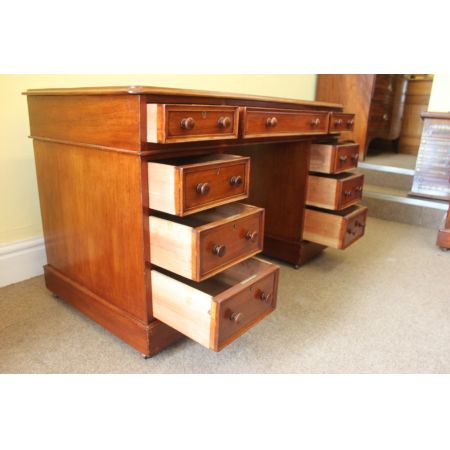 Viktorianischer Mahagoni Schreibtisch original antik ca 1860