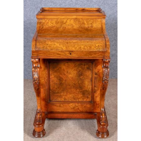 Viktorianischer Davenport Schreibtisch Nussbaum antik ca 1880