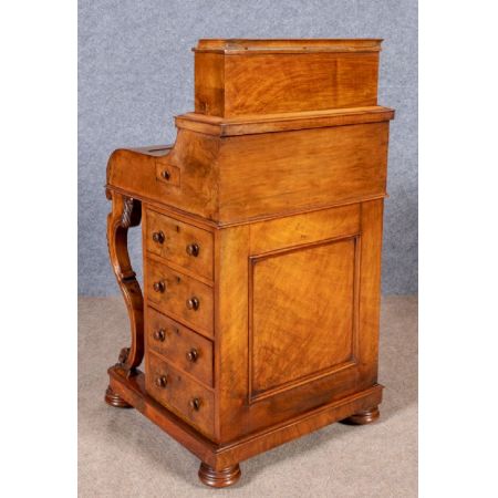 Viktorianischer Davenport Schreibtisch Nussbaum antik ca 1880