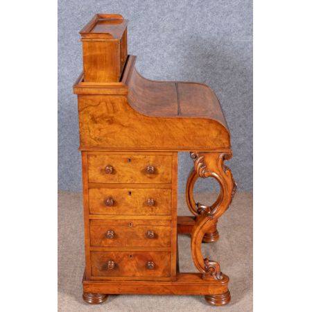Viktorianischer Davenport Schreibtisch Nussbaum antik ca 1880