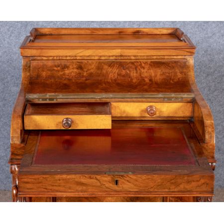 Viktorianischer Davenport Schreibtisch Nussbaum antik ca 1880