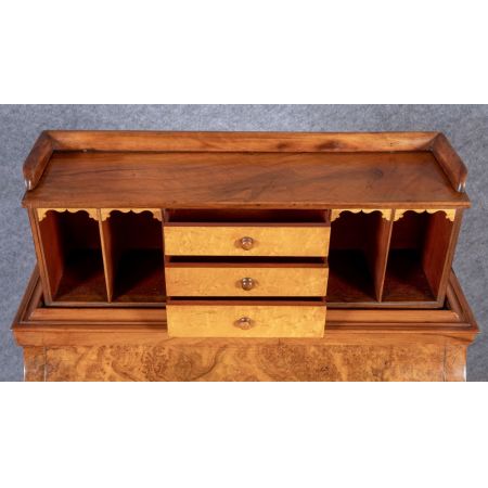 Viktorianischer Davenport Schreibtisch Nussbaum antik ca 1880