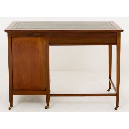 Antiker britischer Sheraton Revival Schreibtisch Mahagoni ca 1890