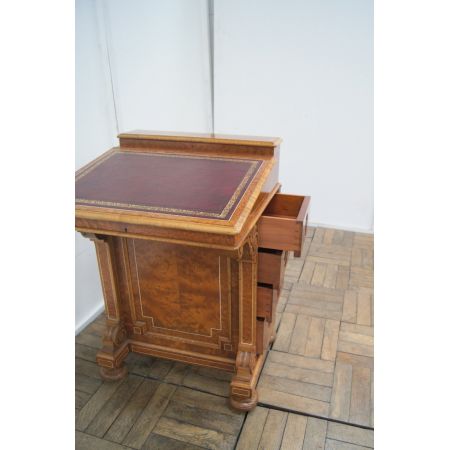 Britischer original antiker Amboina Schreibtisch ca 1870