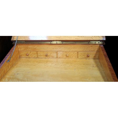 Britischer original antiker Amboina Schreibtisch ca 1870
