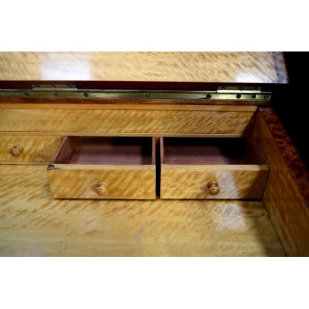 Britischer original antiker Amboina Schreibtisch ca 1870