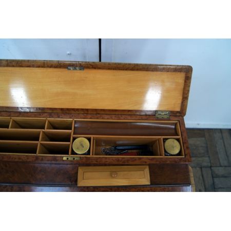 Britischer original antiker Amboina Schreibtisch ca 1870