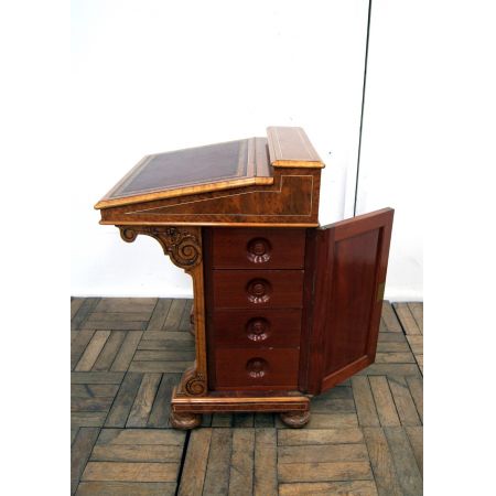 Britischer original antiker Amboina Schreibtisch ca 1870