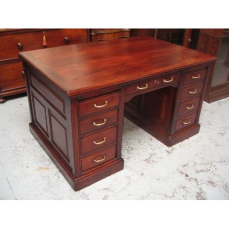 Antiker englischer Mahagoni Schreibtisch ca 1920