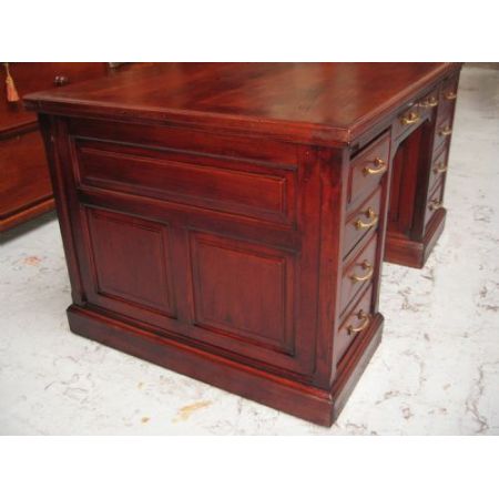 Antiker englischer Mahagoni Schreibtisch ca 1920