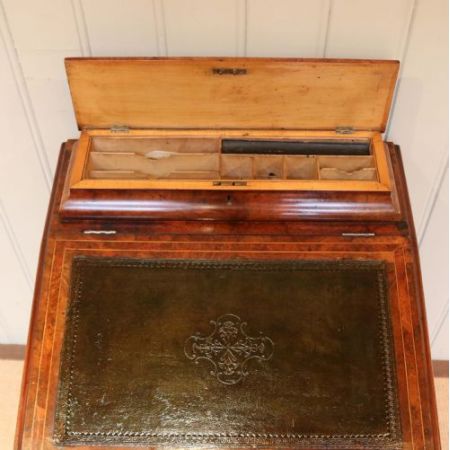 Viktorianischer Davenport Nussbaum Schreibtisch antik ca 1880