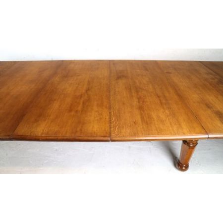 Viktorianischer antiker Esstisch Eiche englisch ca 1840