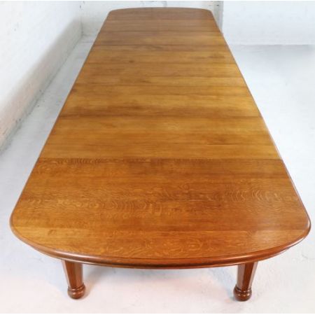 Viktorianischer antiker Esstisch Eiche englisch ca 1840