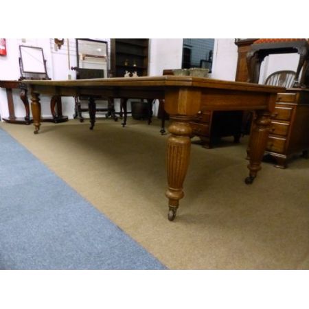 Antiker viktorianischer Mahagoni Esstisch original ca 1850