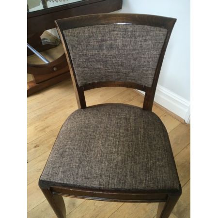 Antiker Art Deco Esstisch Palisander Stühle britisch ca 1925