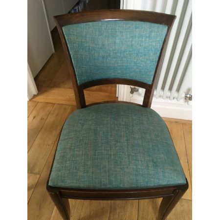 Antiker Art Deco Esstisch Palisander Stühle britisch ca 1925