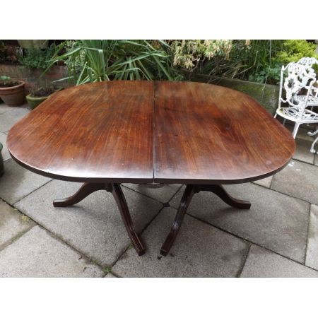 Georgianischer englischer Mahagoni Esstisch antik ca 1790