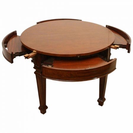 Britischer antiker Mahagoni Esstisch original Waring & Gillows ca 1900