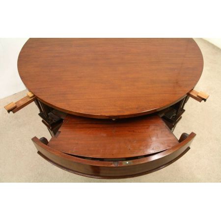 Britischer antiker Mahagoni Esstisch original Waring & Gillows ca 1900