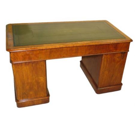 Antiker Nussbaum Schreibtisch original britisch ca 1860