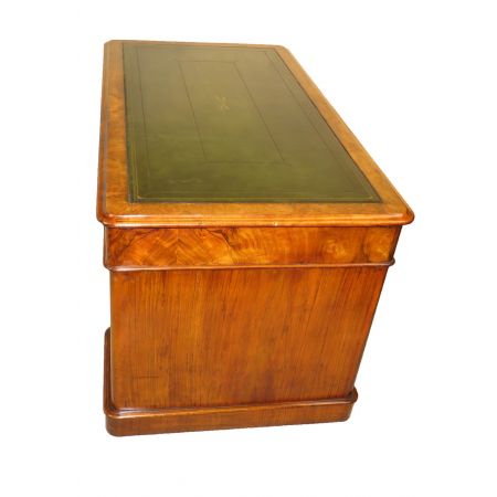 Antiker Nussbaum Schreibtisch original britisch ca 1860